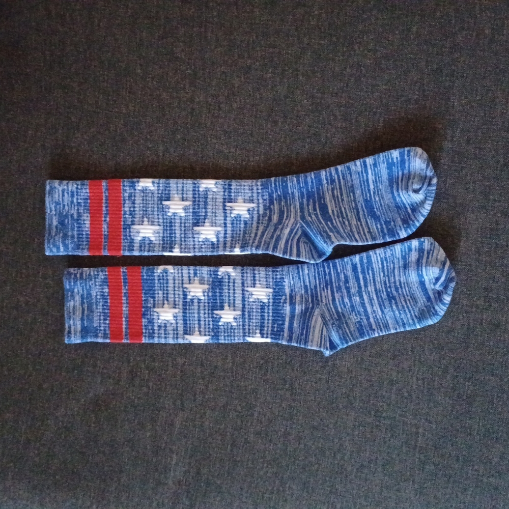 PINK Patriotic socks